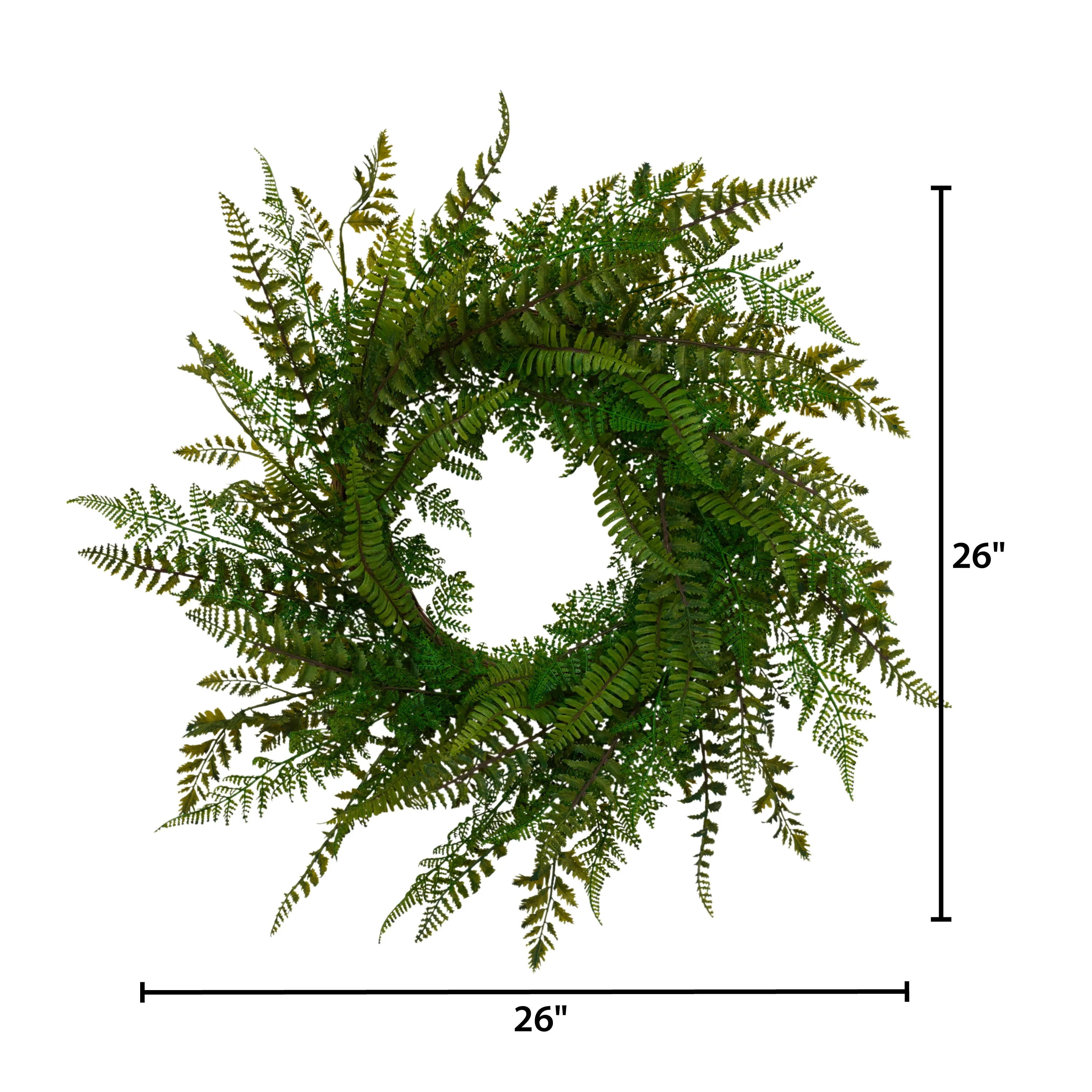26 in. Fern Wreath