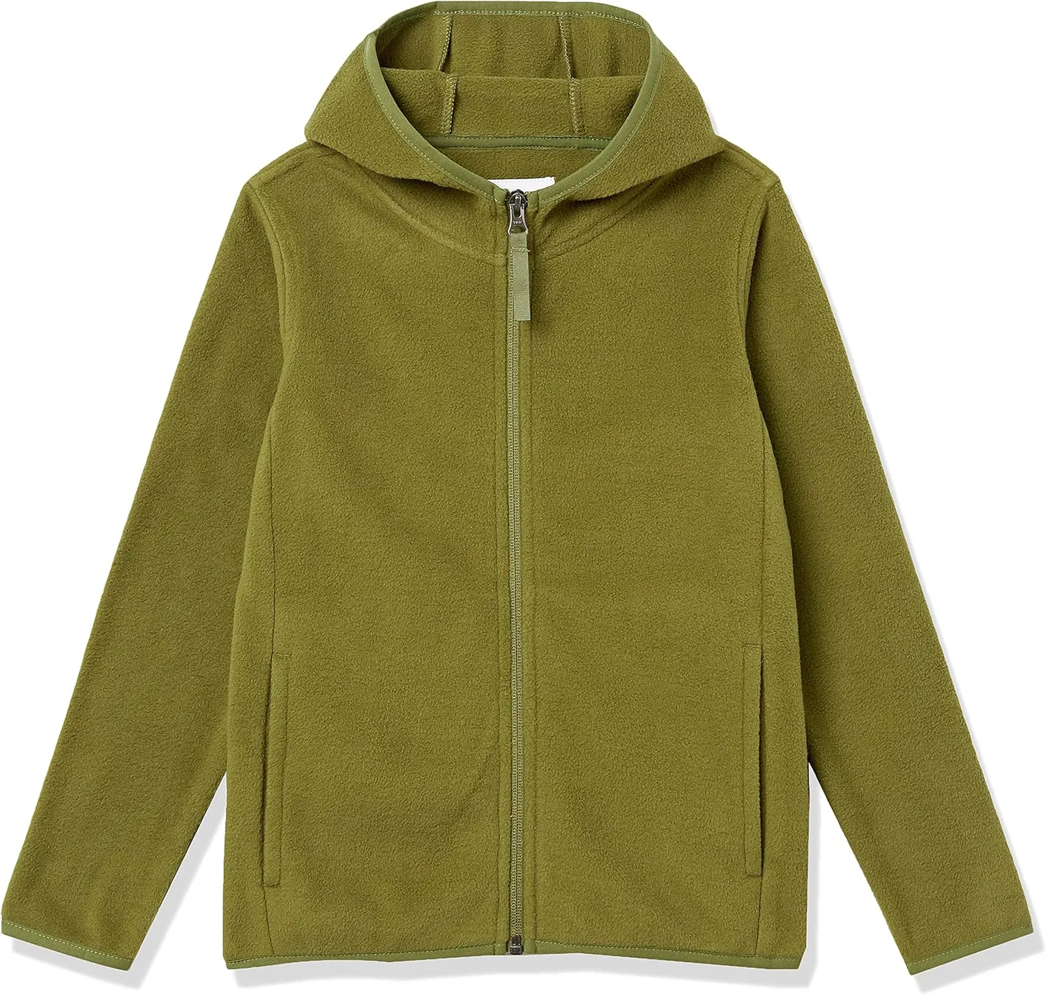 Amazon Essentials Boys and Toddlers' Polar Fleece Full-Zip Hooded Jacket
