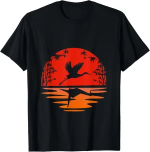 Common Crane Cute Lover Origami Animal Nature Bird Birdie T-Shirt