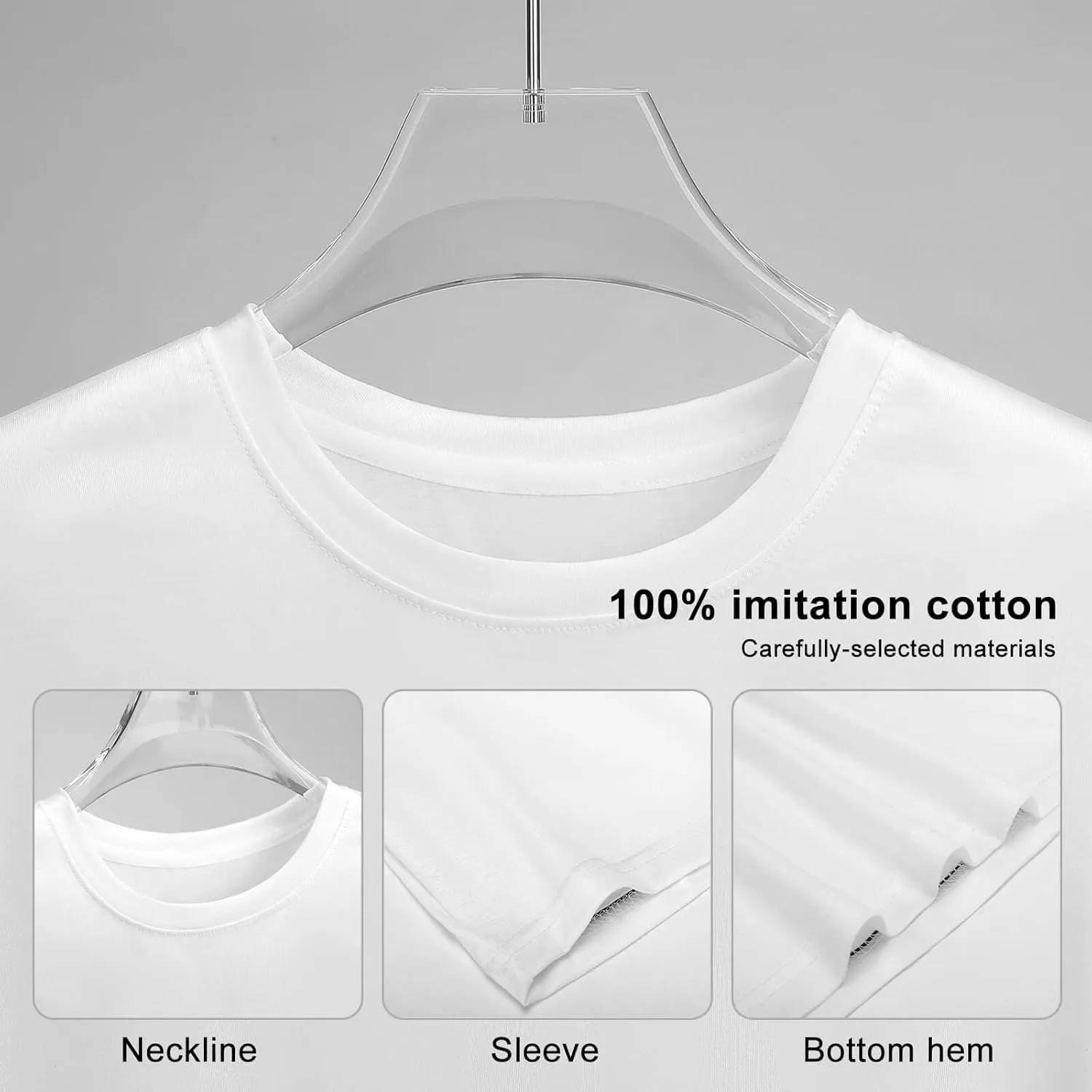 Custom T Shirts Design Your Own Photo Text Logo, Personalized Double-Sided Printed Woman Crewneck Tee