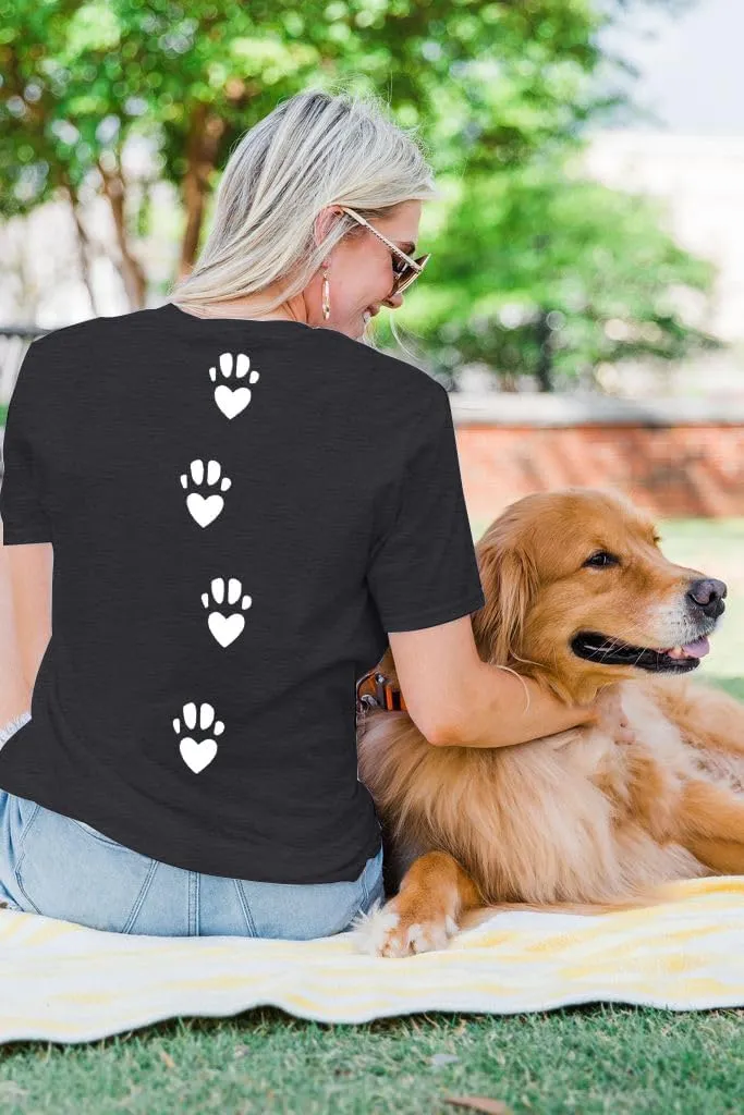 Dog Shirt Dog Mom Shirts: Women Life is Better with Dogs T Shirt Funny Dog Paw Print Tee Dog Lover Animal Gift Tops