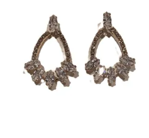 EARRING DROP RHINESTONE