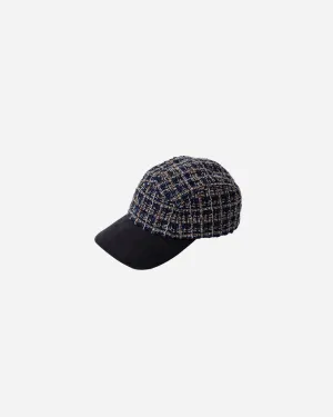 GLITTERY TWEED JET CAP .07【BLUE】