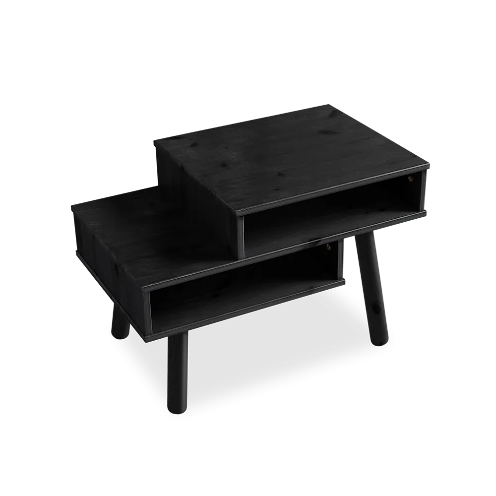 HAKO Black Bedside Table 60CM