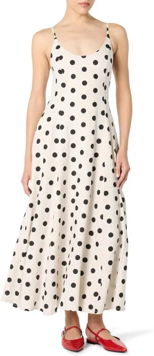 The Drop Women's Luna Scoop Neck Linen Maxi Dress