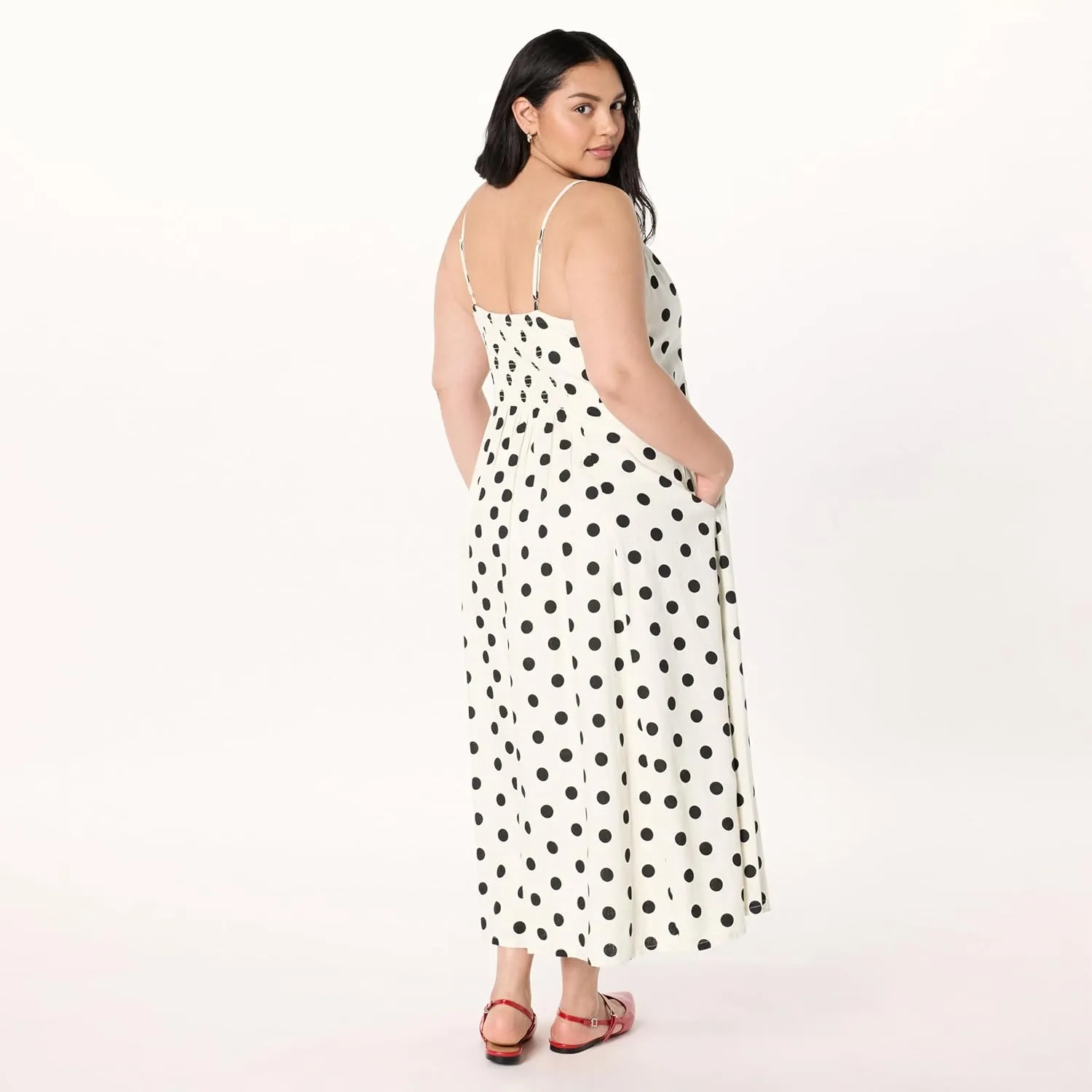 The Drop Women's Luna Scoop Neck Linen Maxi Dress