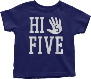 Threadrock Kids Hi Five 5th Birthday Toddler T-Shirt