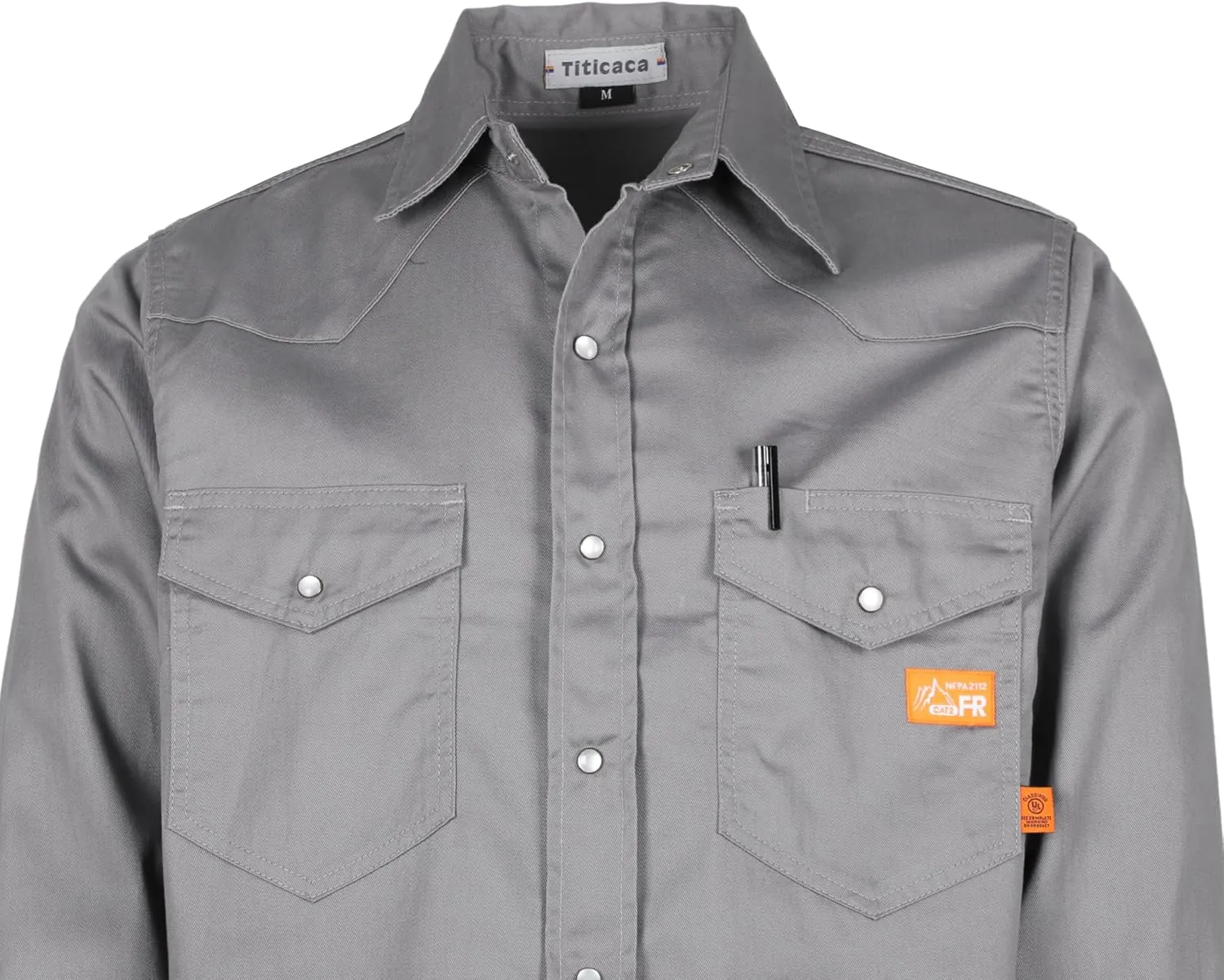 Titicaca FR Shirts Flame Resistant Men's Cotton 6.5oz Lightweight Uniform Welding Shirt