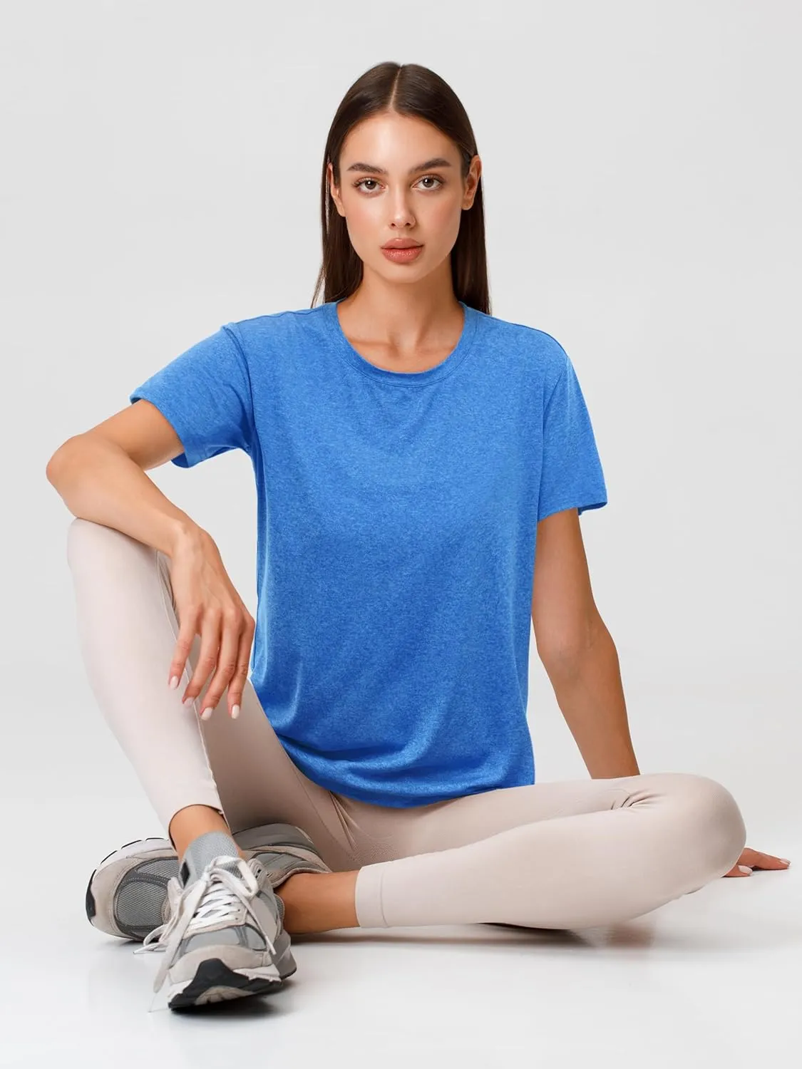 URATOT Women's Short Sleeve Moisture Wicking Athletic Gym T-Shirts Workout Shirts for Women Dry-Fit Summer Tops