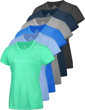 URATOT Women's Short Sleeve Moisture Wicking Athletic Gym T-Shirts Workout Shirts for Women Dry-Fit Summer Tops